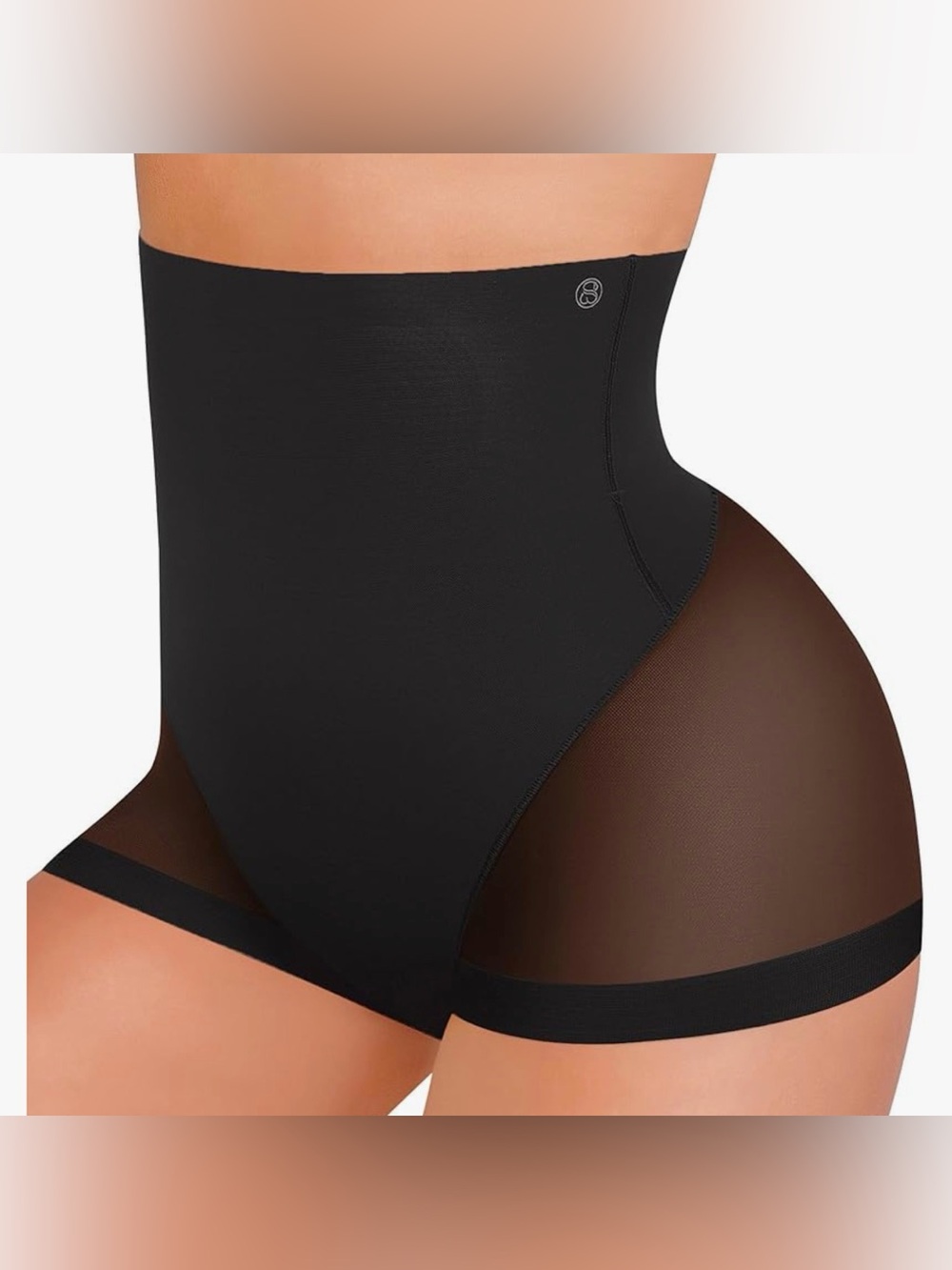 High-Waist Black Shaping Briefs - Seamless Tummy Control size medium new
